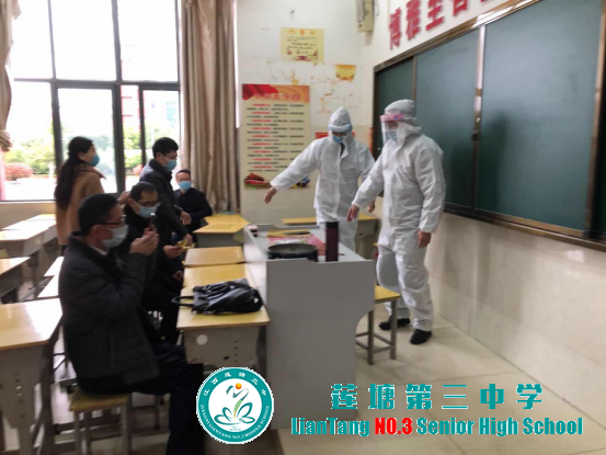 莲塘三中开展高三学生返校前防疫应急演练